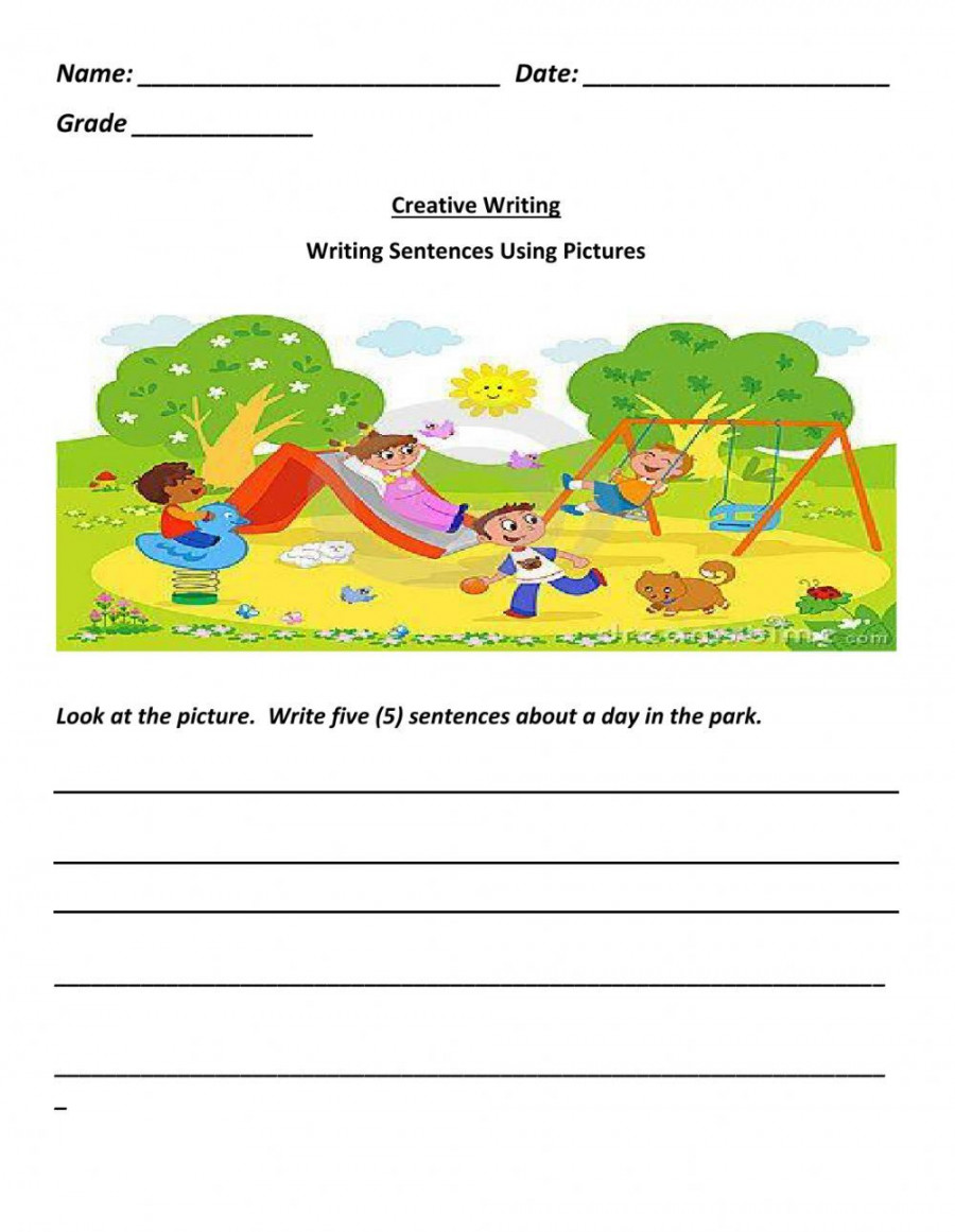 Creative Writing Picture Prompt worksheet  Creative writing