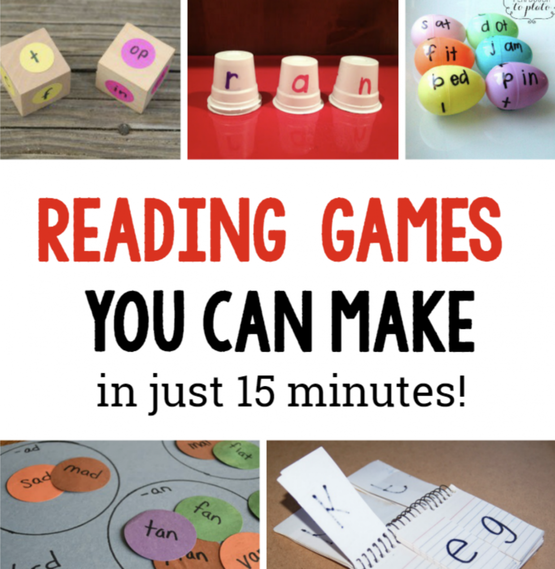 DIY Reading games for kids - The Measured Mom