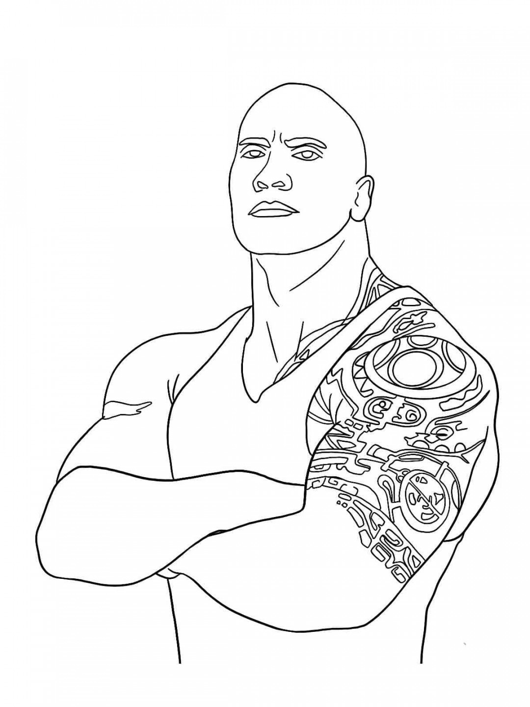 Dwayne The Rock Johnson coloring page - Download, Print or Color