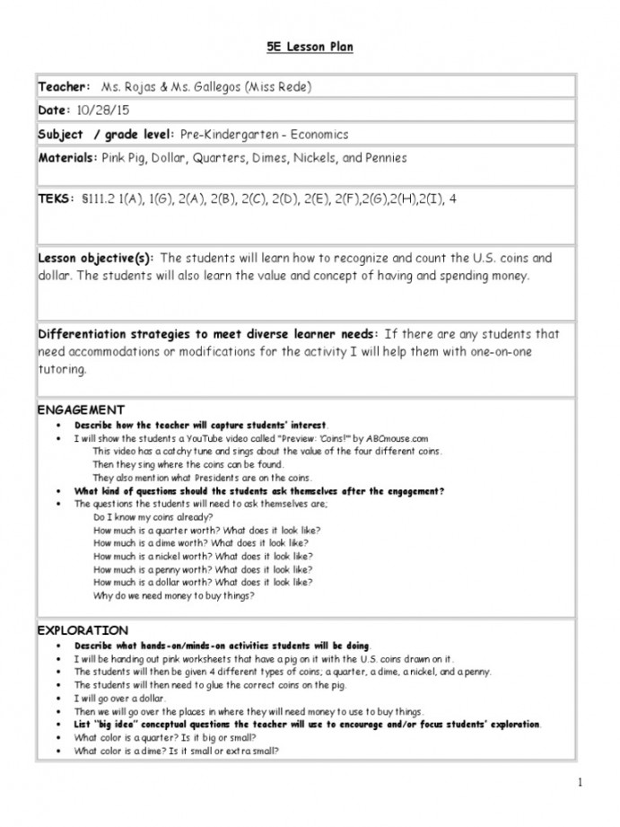 e Lesson Pre-K Economics  PDF  Penny (United States Coin)  Coins