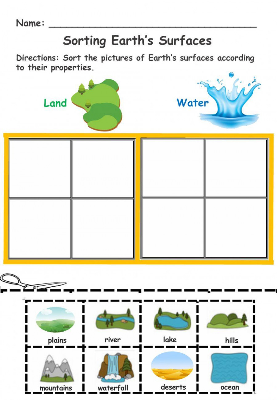 Earths Land and Water worksheet  Live Worksheets