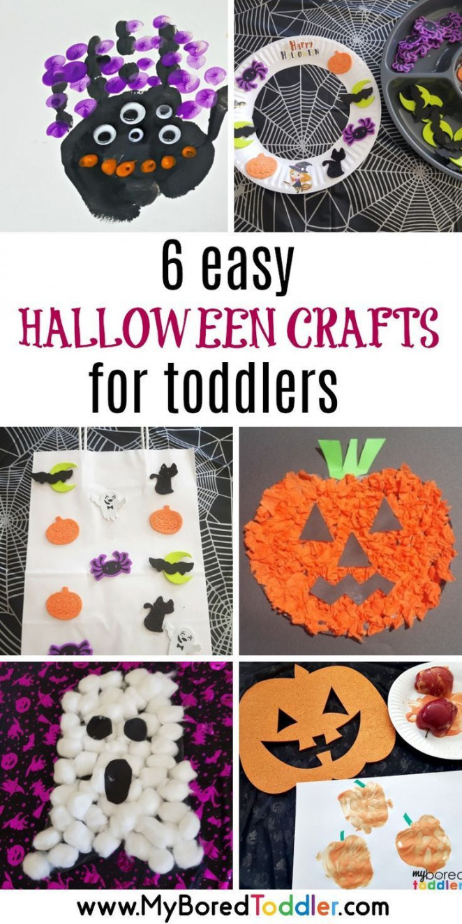 Easy Halloween Crafts for Toddlers  Halloween crafts preschool