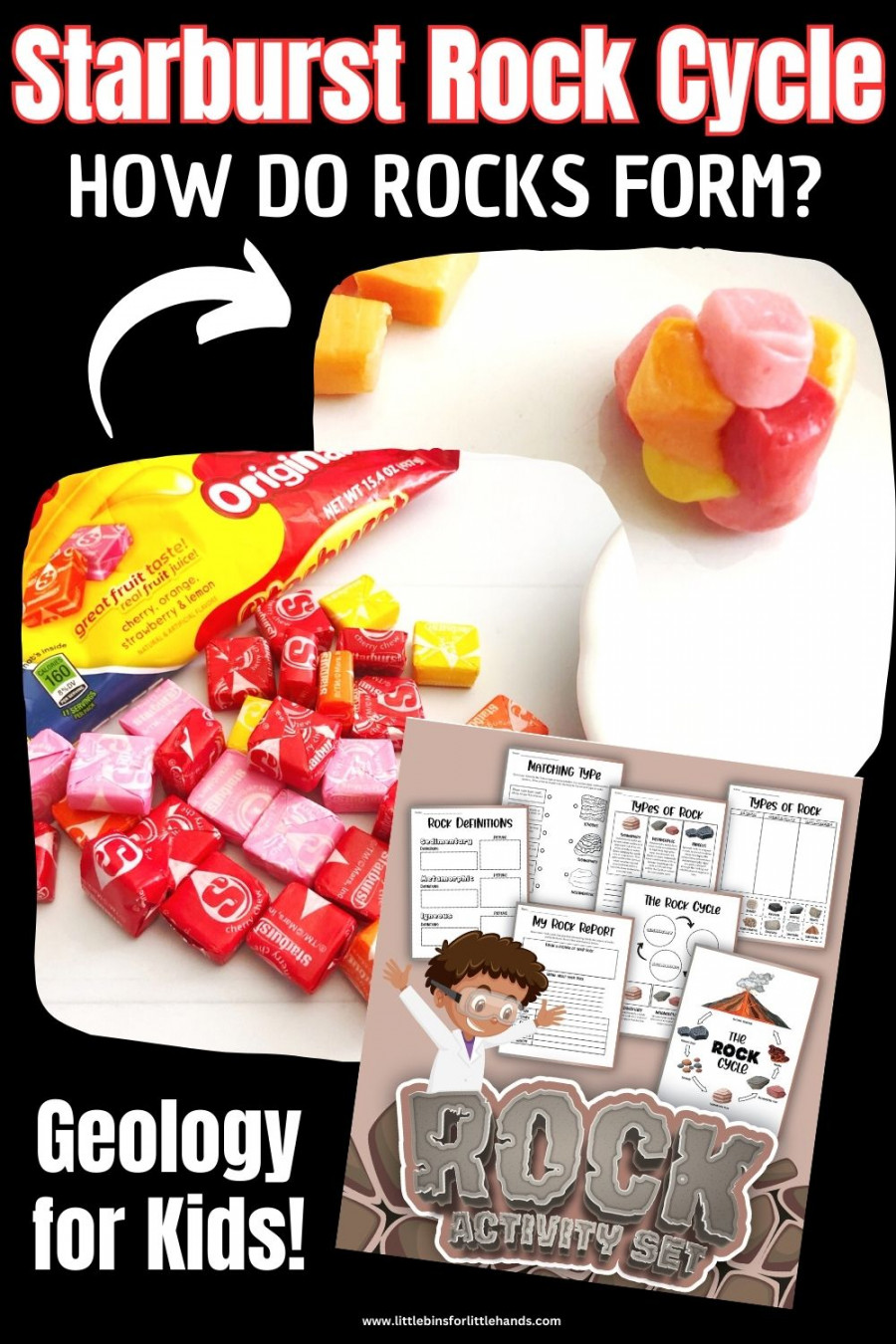 Edible Starburst Rock Cycle Activity - Little Bins for Little Hands