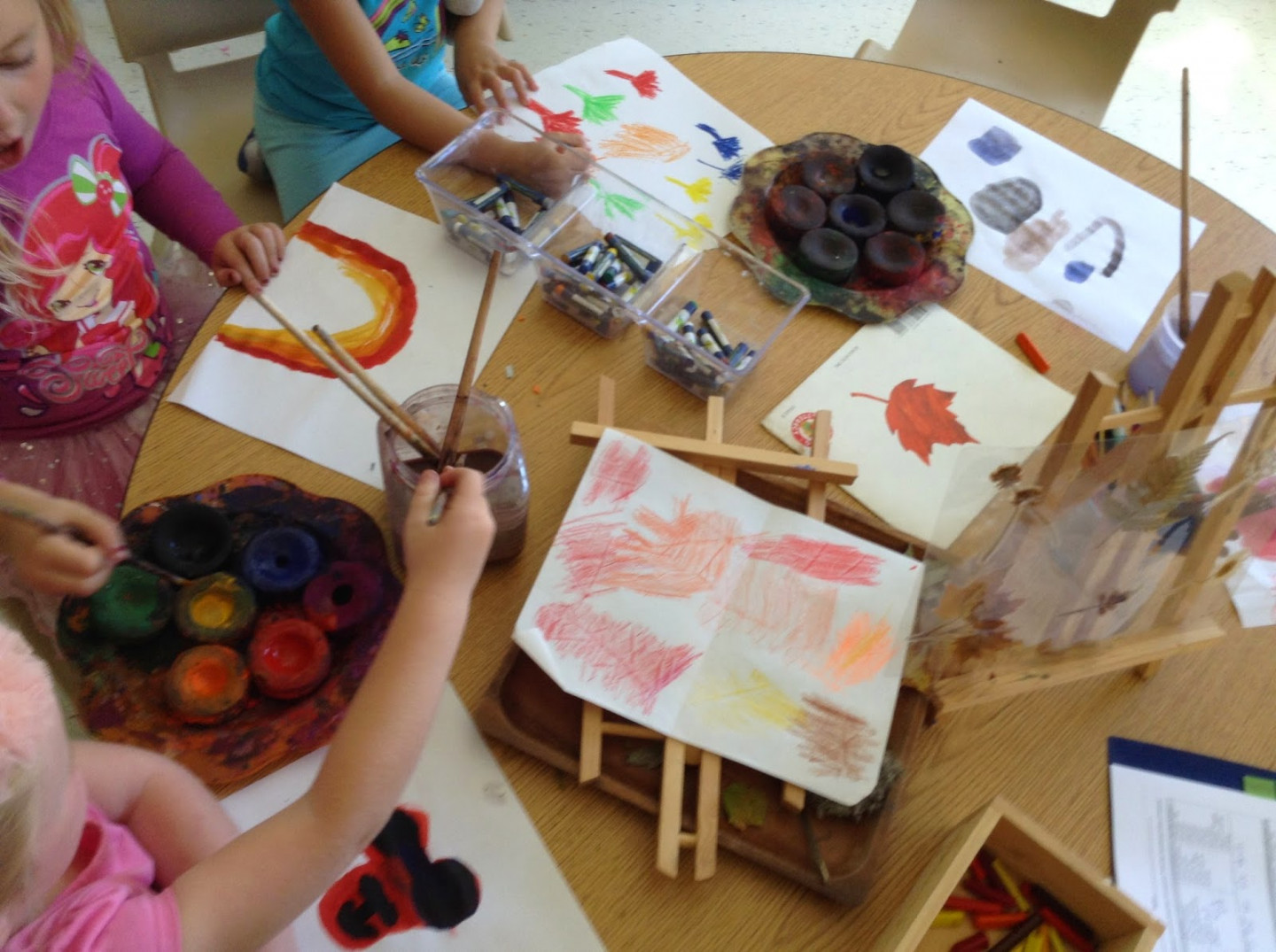 Fall Colours Art Provocations – inspired by play