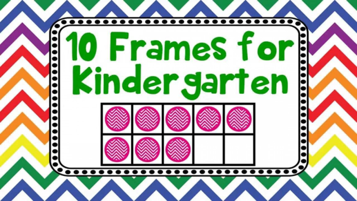 Frames for Kindergarten Kids Adding Counting Using Ten Frames