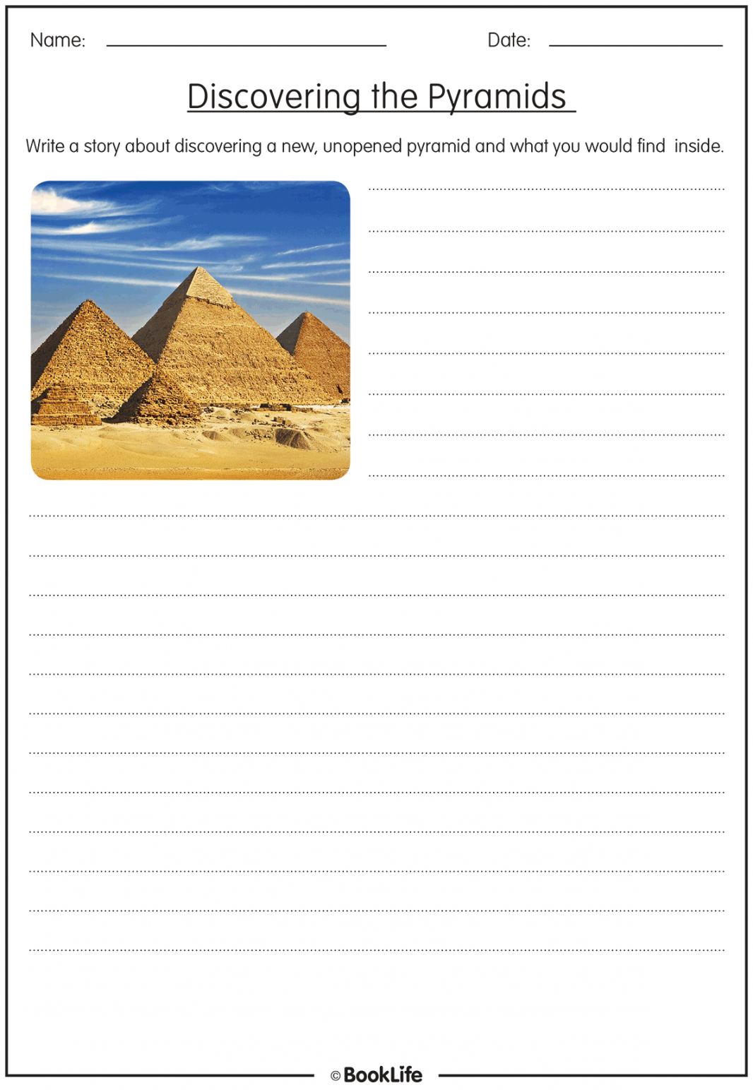 Free Activity Sheet  Ancient Egyptian Pyramids