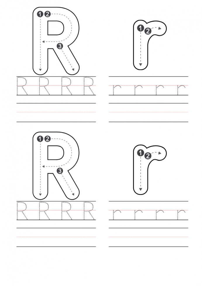 Free Kindergarten Letter R Worksheets Printable PDF
