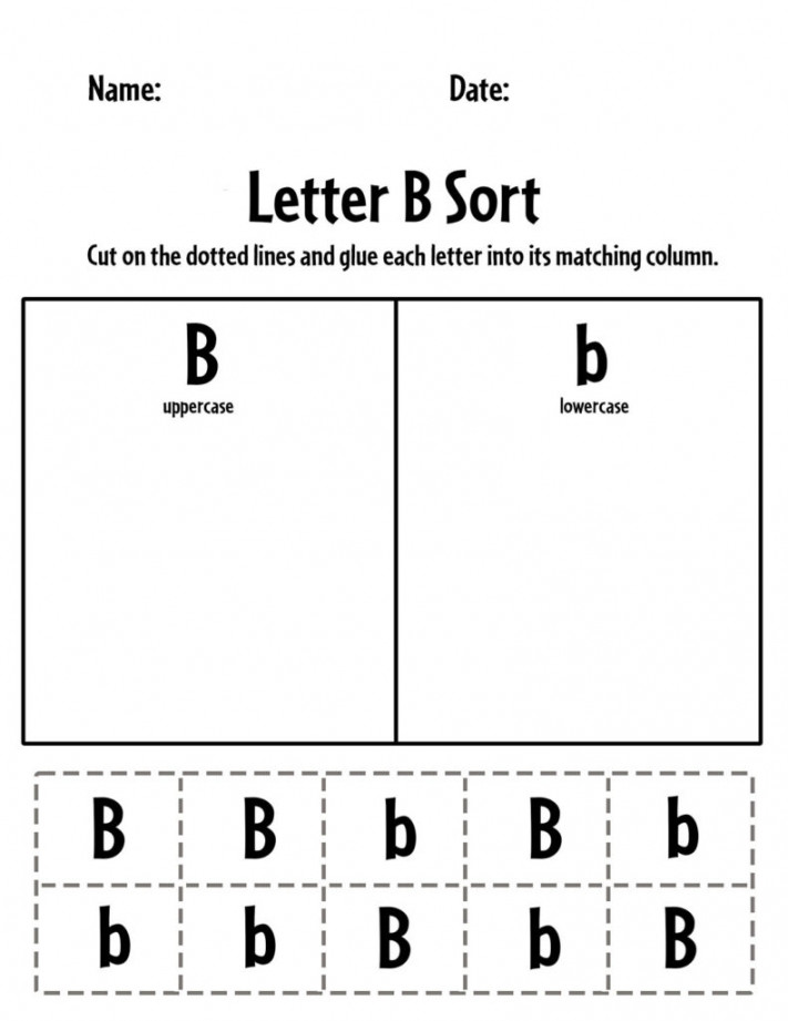 FREE Letter B Worksheets for Preschool! ⋆ The Hollydog Blog