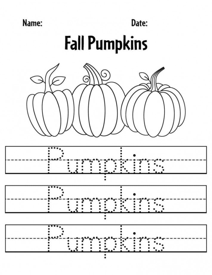 FREE Pumpkin Worksheets for Preschool! ⋆ The Hollydog Blog