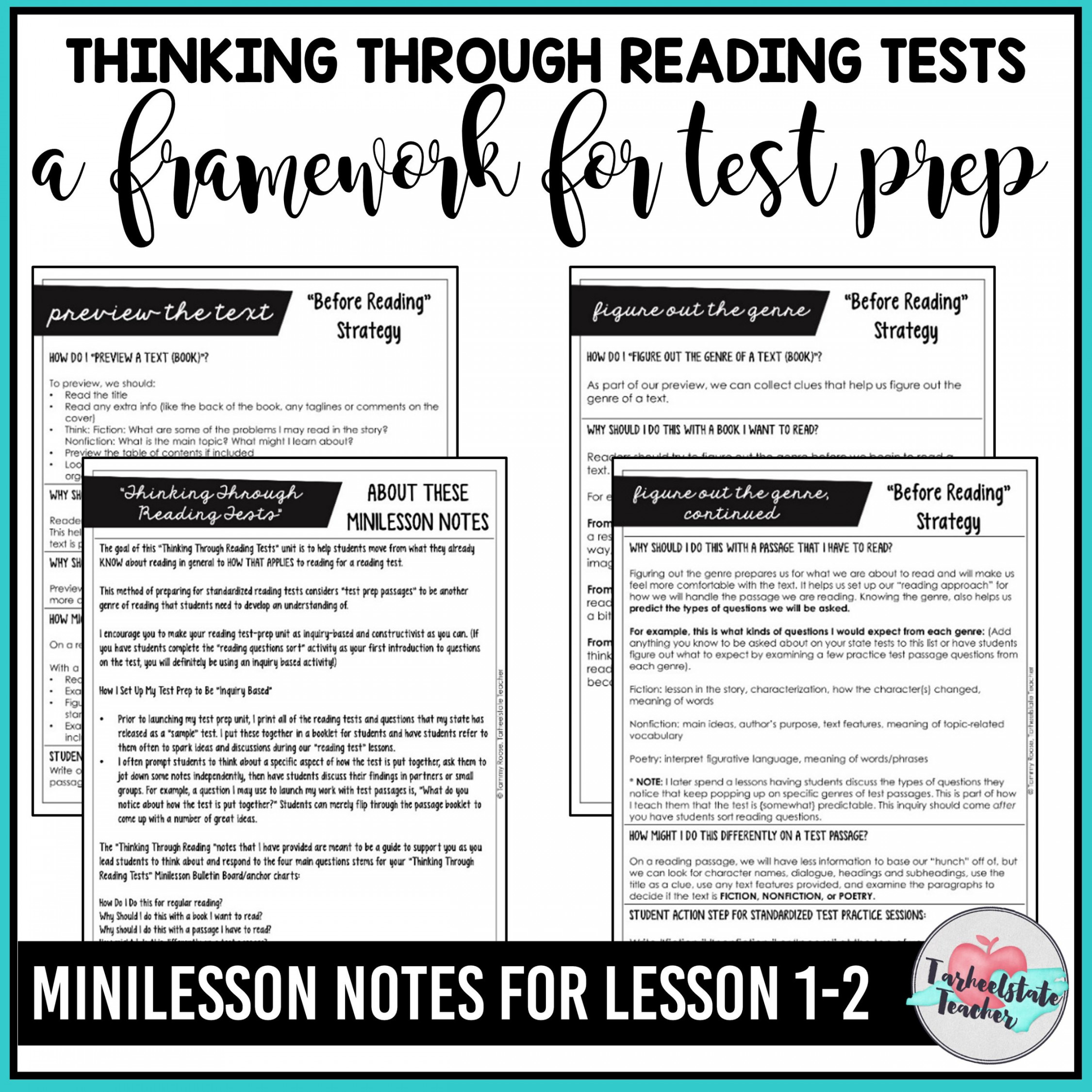 FREE Reading Test Prep Passages — Tarheelstate Teacher