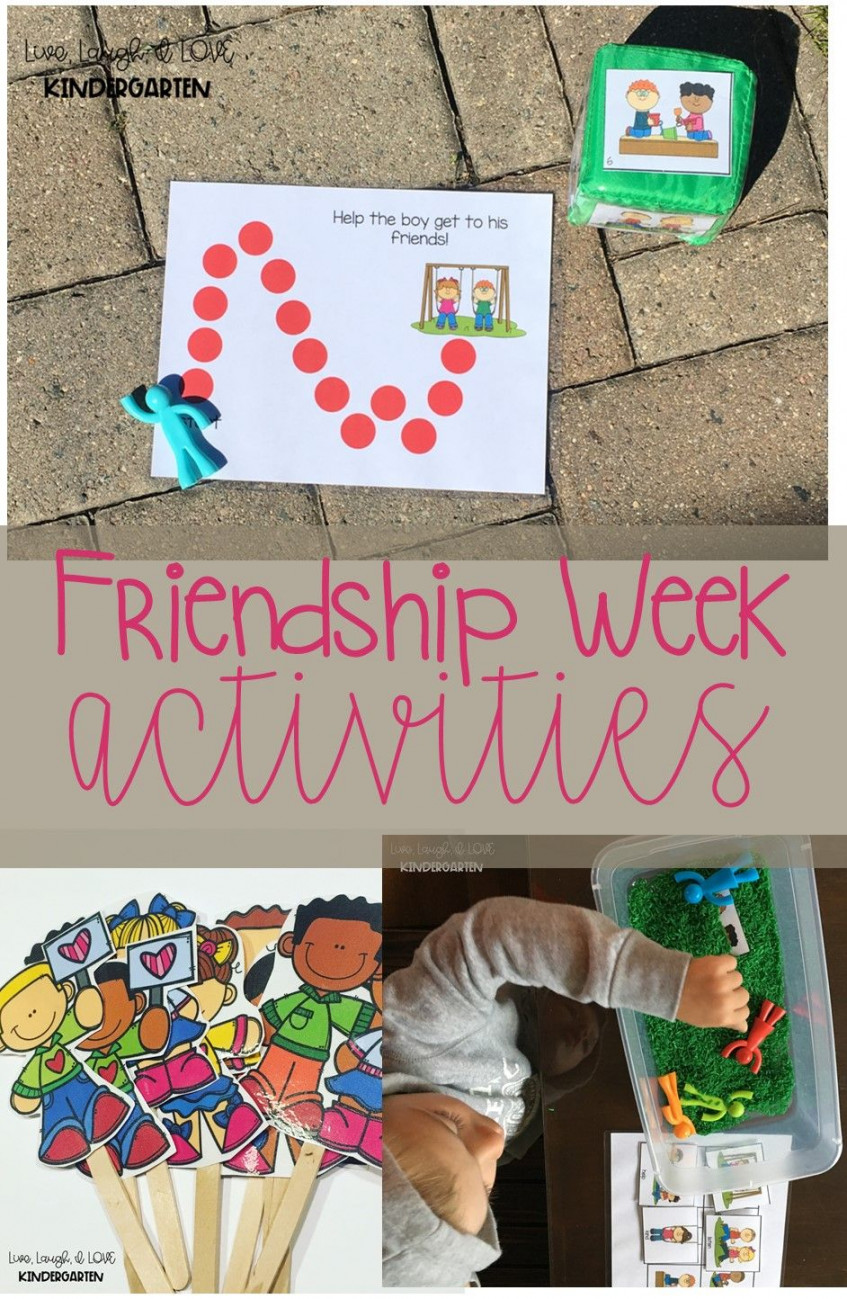 Friendship Week Activities  Friendship activities preschool