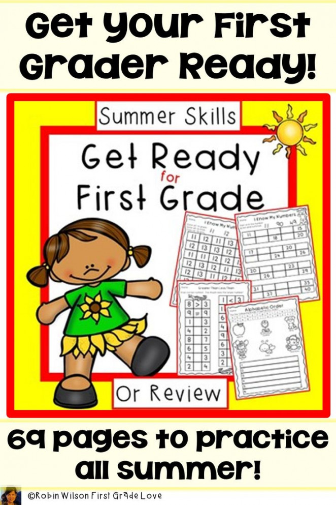 Get Ready for First Grade-Summer Skills Packet  Ready for first