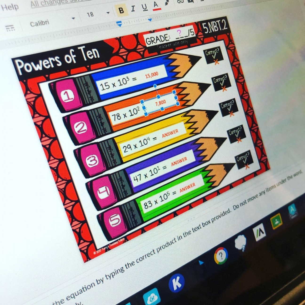 Google Slides Review for Order of Operations and Whole Numbers