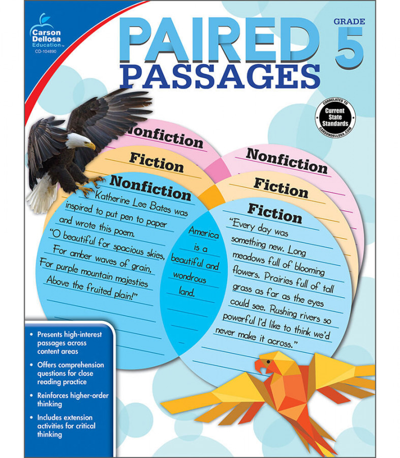 Grade  Paired Passages Workbook Paperback