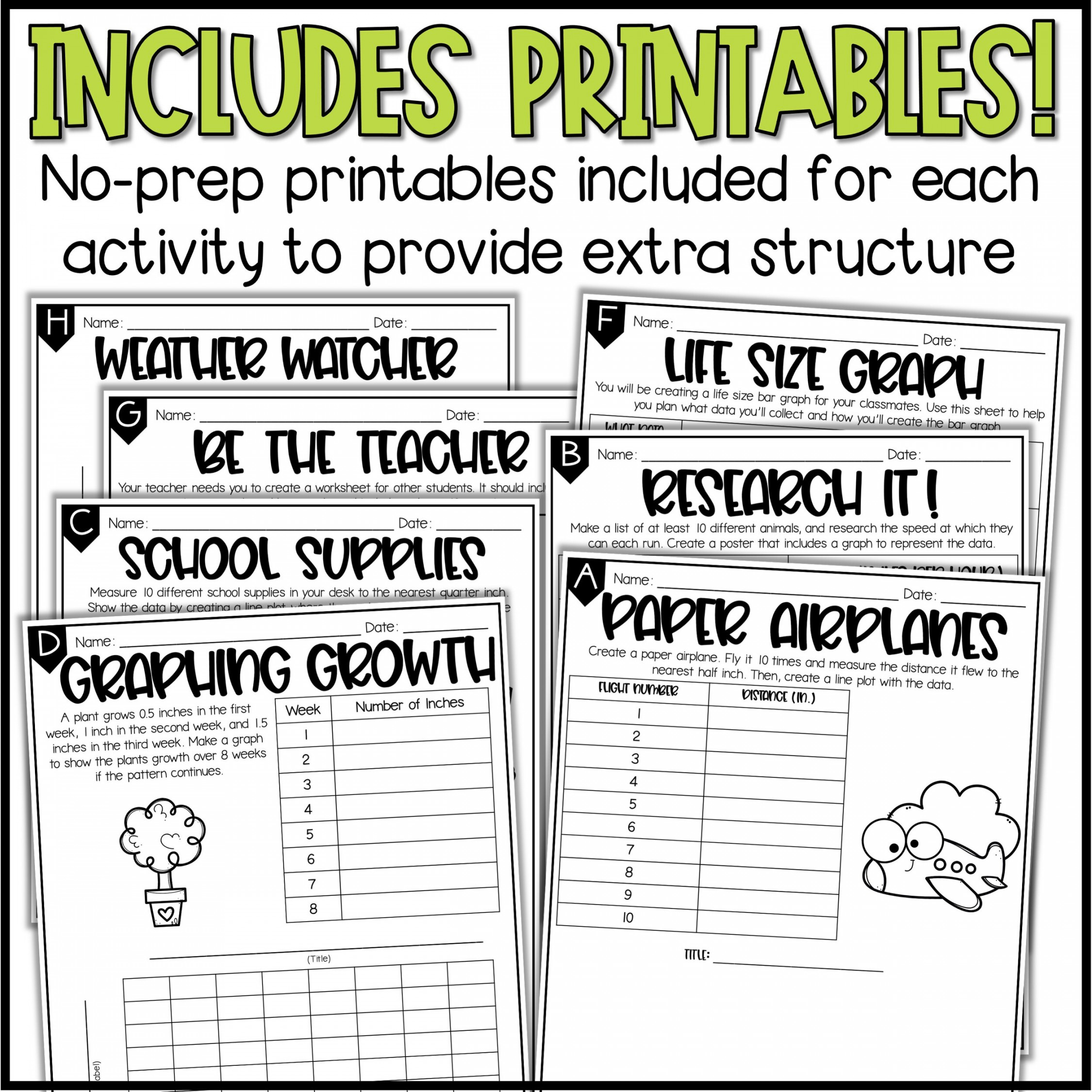 Graphing Enrichment Activities for rd Grade - Choice Board, Math Menu —  Teaching With Briana Beverly