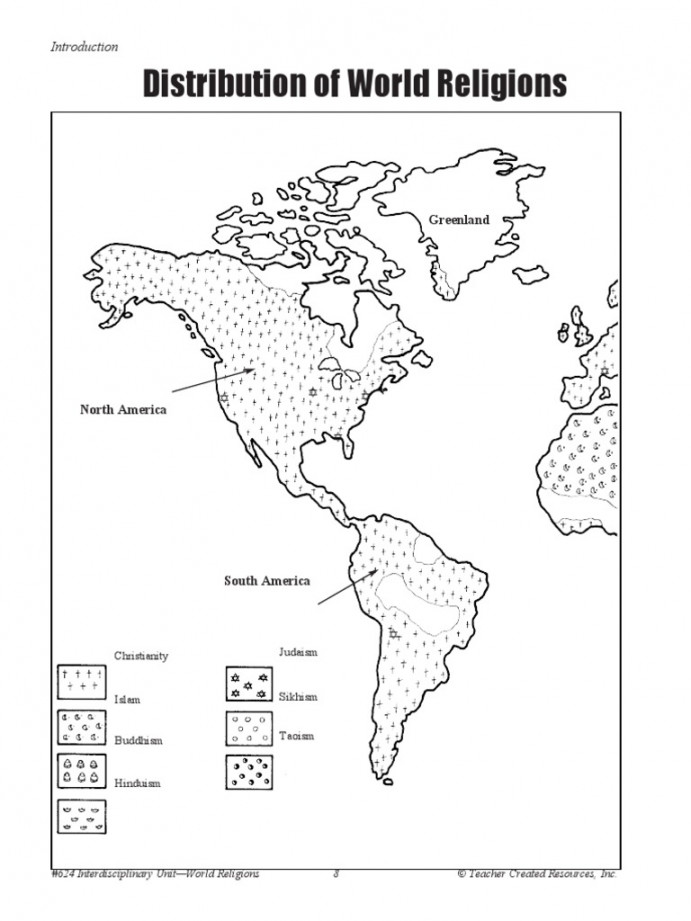 Guía  World Religion Map  PDF  Asia  Religious Faiths