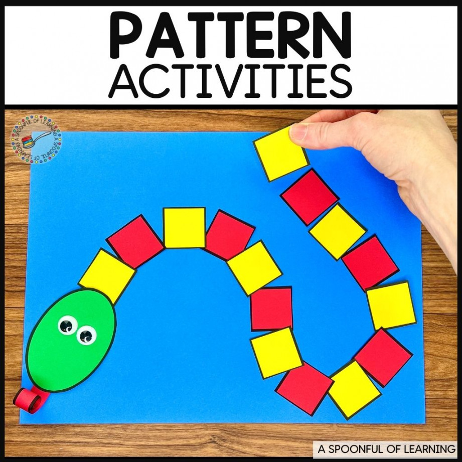 Hands-On Pattern Activities for Kindergarten - A Spoonful of Learning