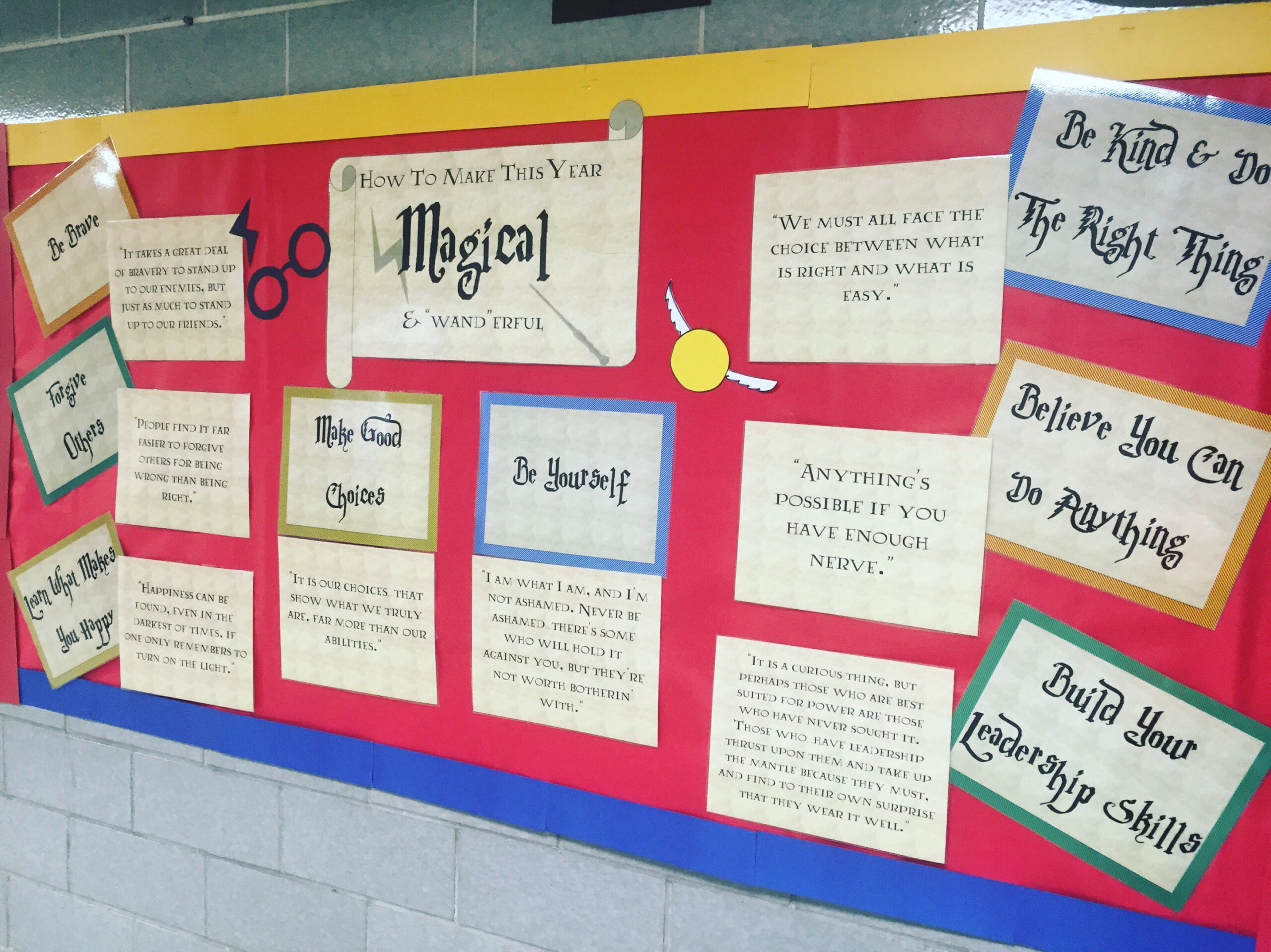 Harry Potter Inspired Bulletin Board