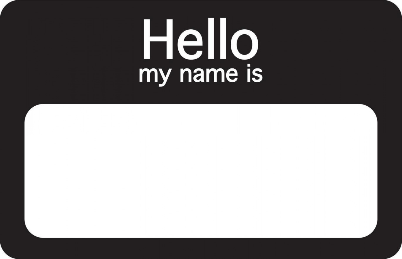 Hello My Name Is Vector Art, Icons, and Graphics for Free Download