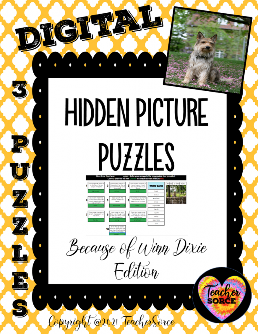 Hidden Mystery Picture Puzzles: Because of Winn Dixie Edition  Games