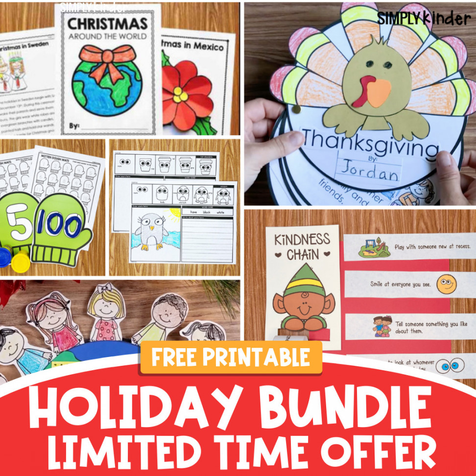 Holiday Activities for Kindergarten - Simply Kinder