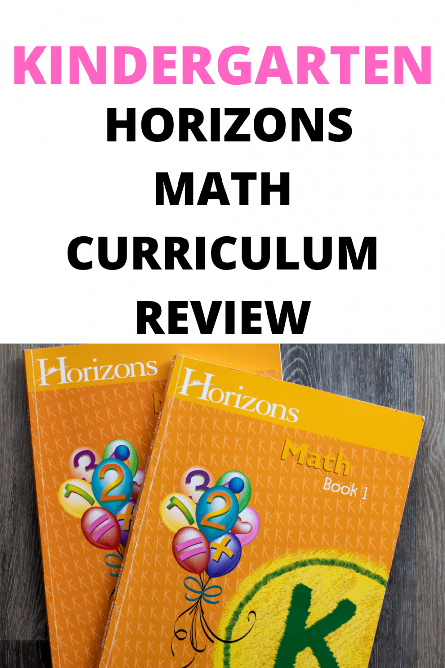 Horizons Math Book Review for Kindergarten -