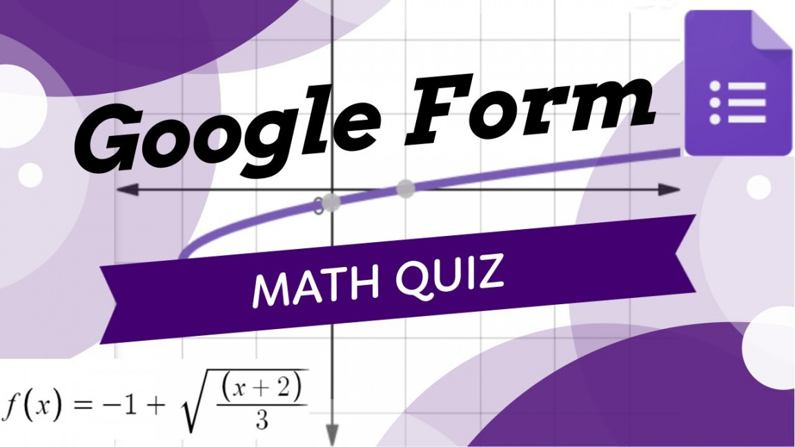 How To Make a Math Quiz using Google Forms in