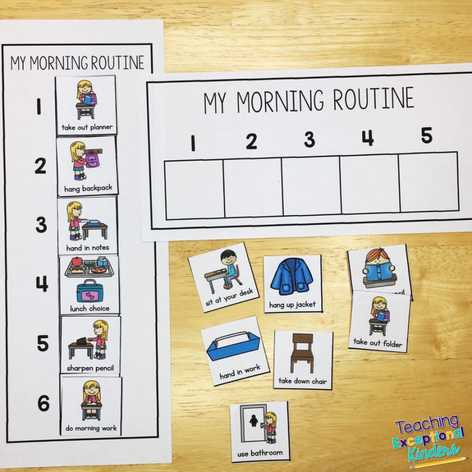 How to Set Up an Effective Kindergarten Morning Routine - Teaching