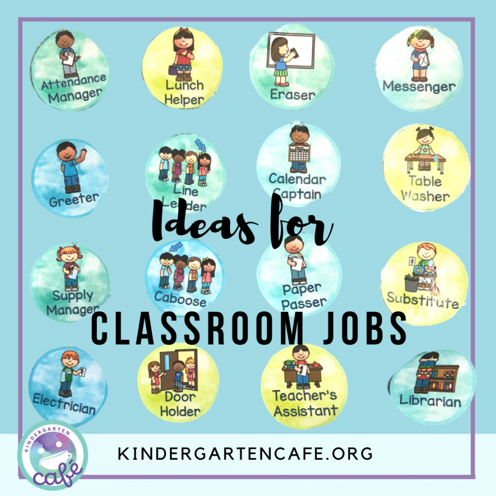 Ideas for classroom jobs and why they are important  Kindergarten