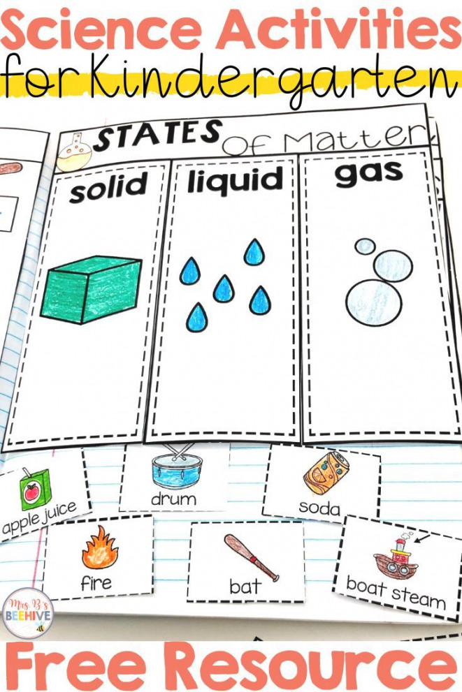 Ideas for the Teaching States of Matter in Kindergarten - Mrs