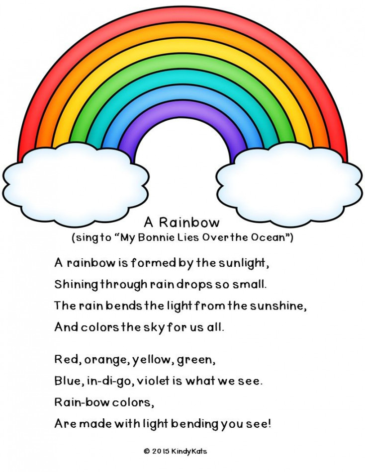 If you like this FREEBIE scientific song about rainbows, you