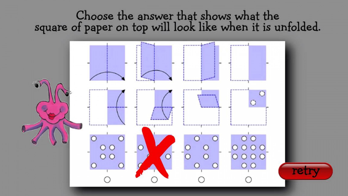 Interactive Practice Question for CogAT Second Grade Level