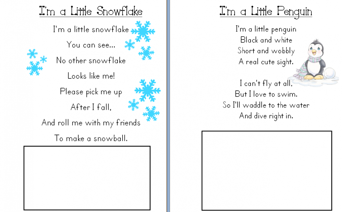 January Poetry Journals  Kindergarten lessons, Kindergarten