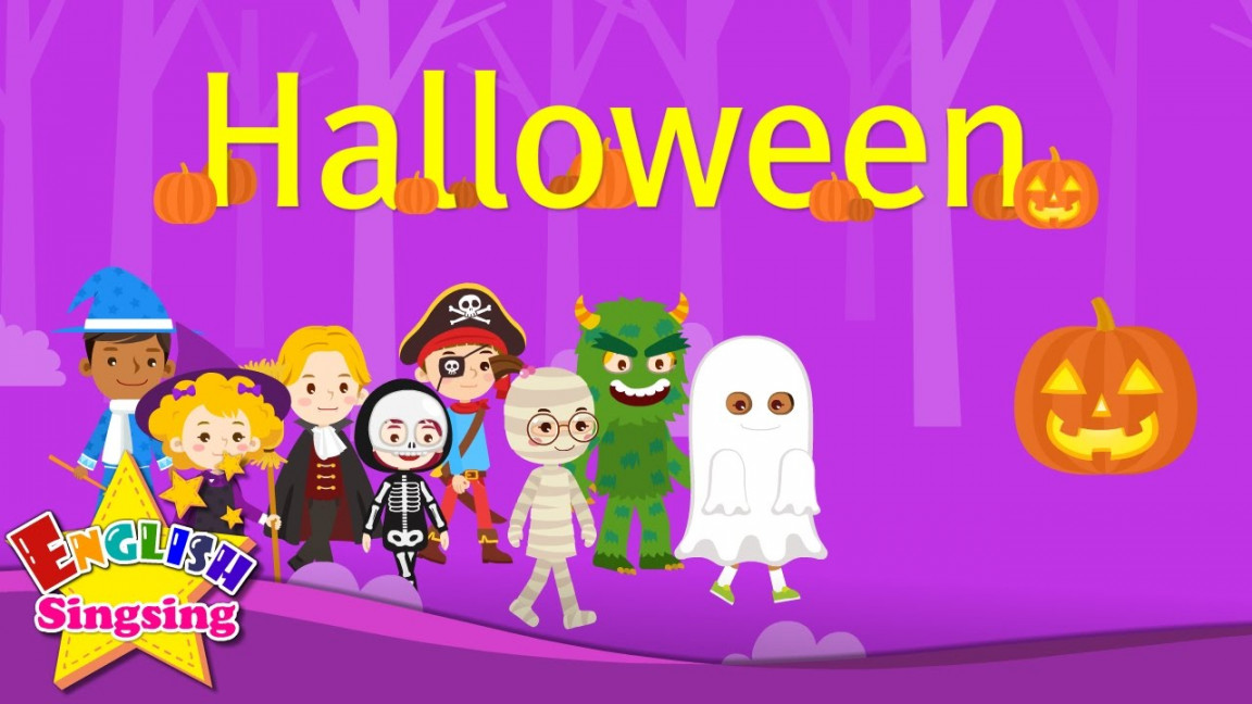 Kids vocabulary - Halloween - Halloween monster costumes - English  educational video for kids