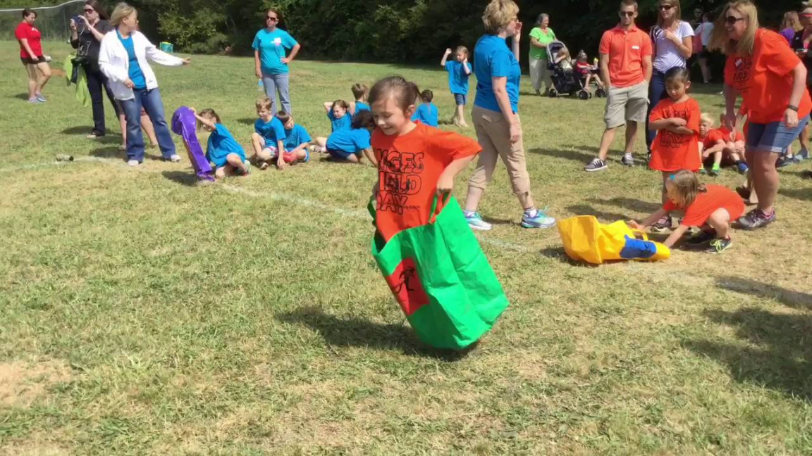 Kindergarten field day at Walnut Grove Elementary