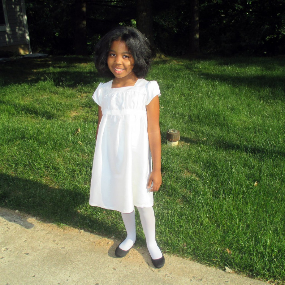 Kindergarten graduation dress  White silk dupioni Garden Pa  Flickr