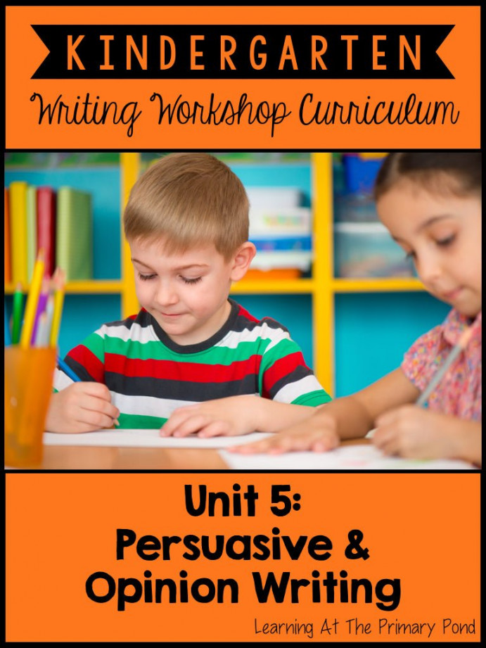 Kindergarten Opinion Writing Lessons {Kinder Writing Workshop Unit