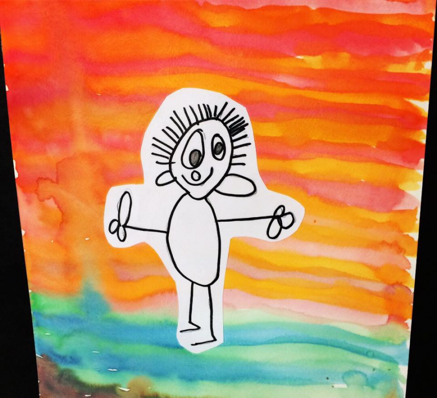 Kindergarten Self Portraits Drawing Painting Art Lesson Plan KinderArt