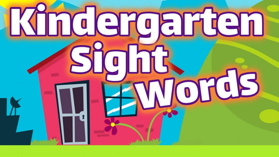 Kindergarten Sight Words  Dolch List Video