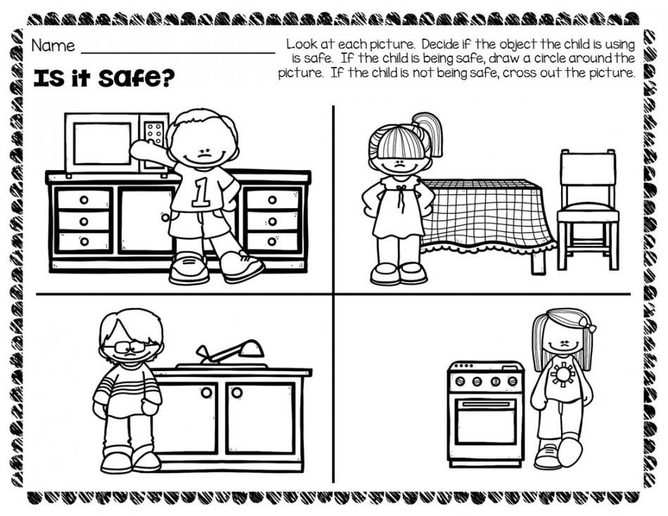 Kitchen Safety Worksheets and Activities Pack