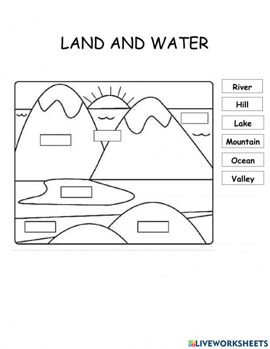 Land and Water online worksheet  Live Worksheets