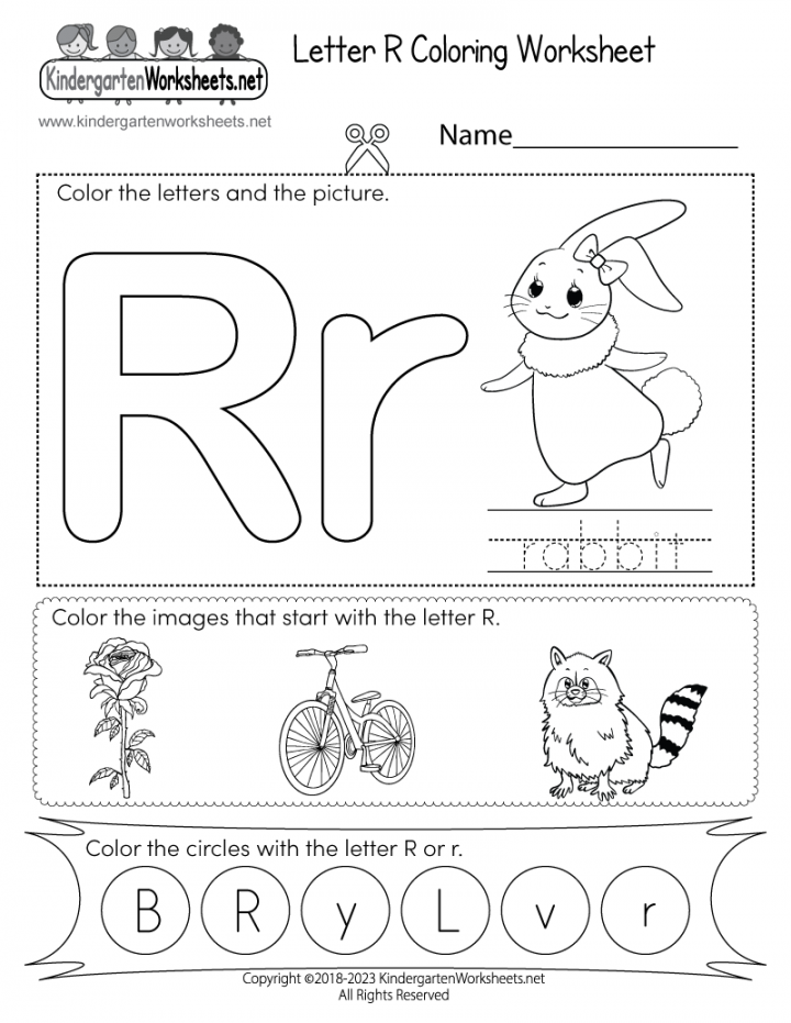 Letter R Coloring Worksheet - Free Printable, Digital, & PDF
