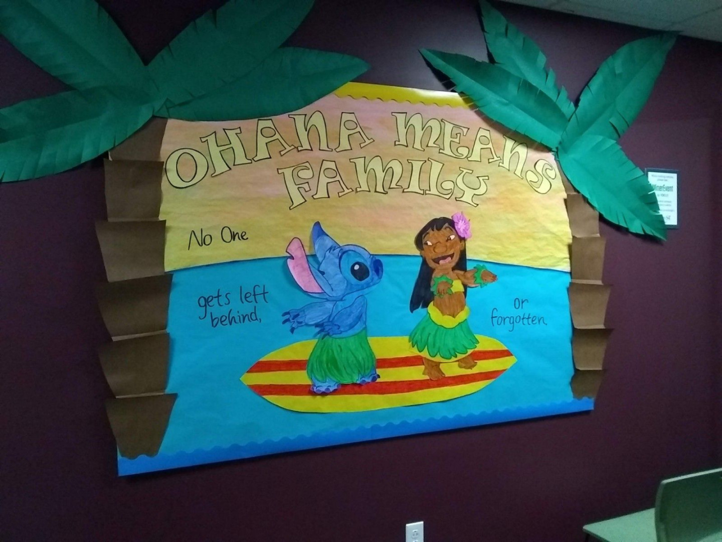 Lilo and Stitch Bulletin Board  Lilo and stitch, Disney themed