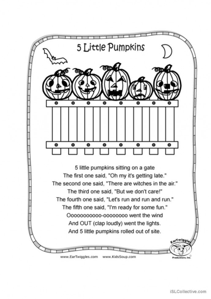 Little Pumpkins: English ESL worksheets pdf & doc