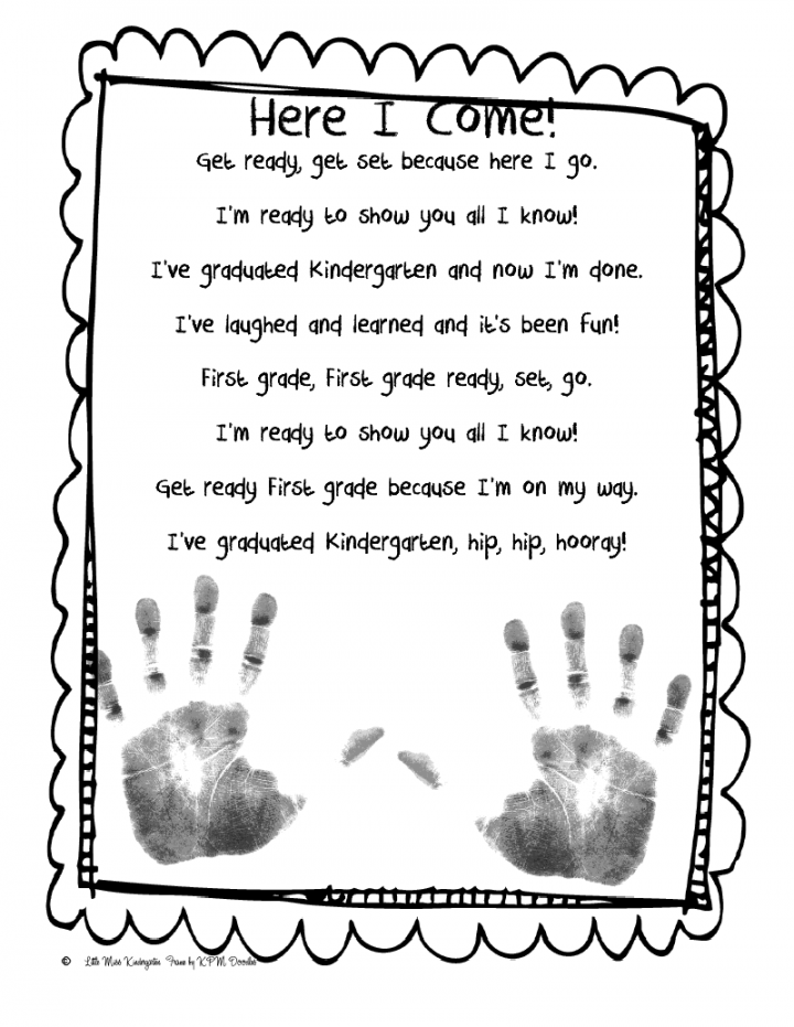 Look Out!  Kindergarten poems, Kindergarten classroom