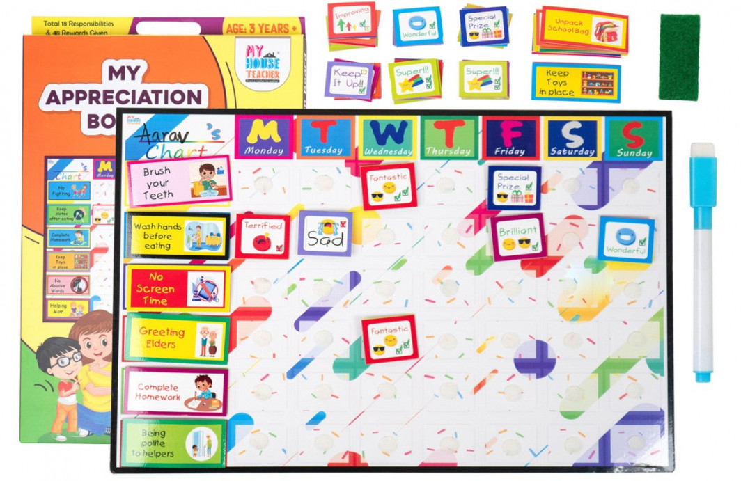 Magnetic My Appreciation Chart For Parents and Kids – My House Teacher
