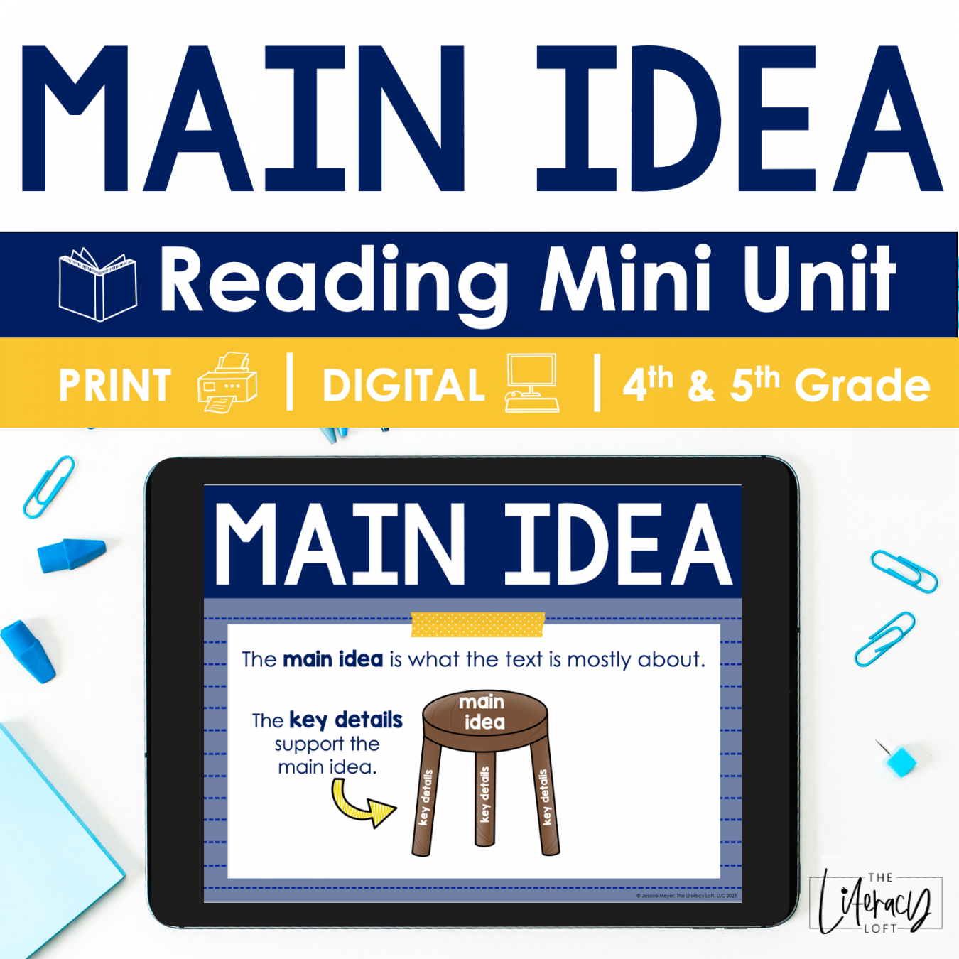 Main Idea (Mini Reading Unit) th & th Grade – The Literacy Loft