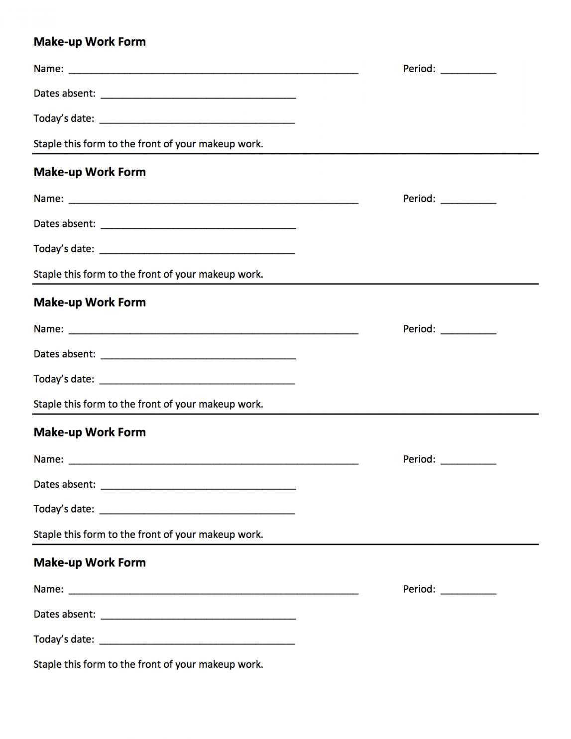 Managing Make-up Work in the Secondary Classroom: Five Steps for