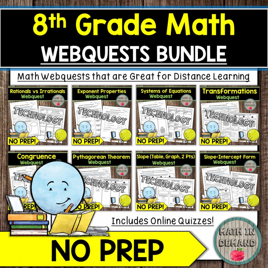 Math in Demand: Math Webquests Perfect for Distance Learning