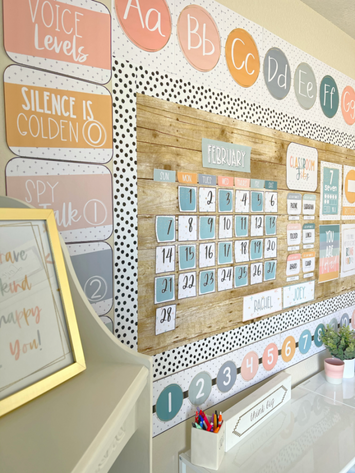 Modern Calm Colors Classroom Decor - Shayna Vohs